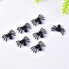 Simulation Of Small Spider Trick Fake Spider Toy Halloween Black Small Round Spider Dark Small Animal 50packs