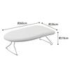 Yamazaki Steel Mesh Ironing Board, White, Approx. W60 X D36 X H19cm, Standard Line, Steam Mesh Construction, Crisp Finish, Ironing Board, 2137