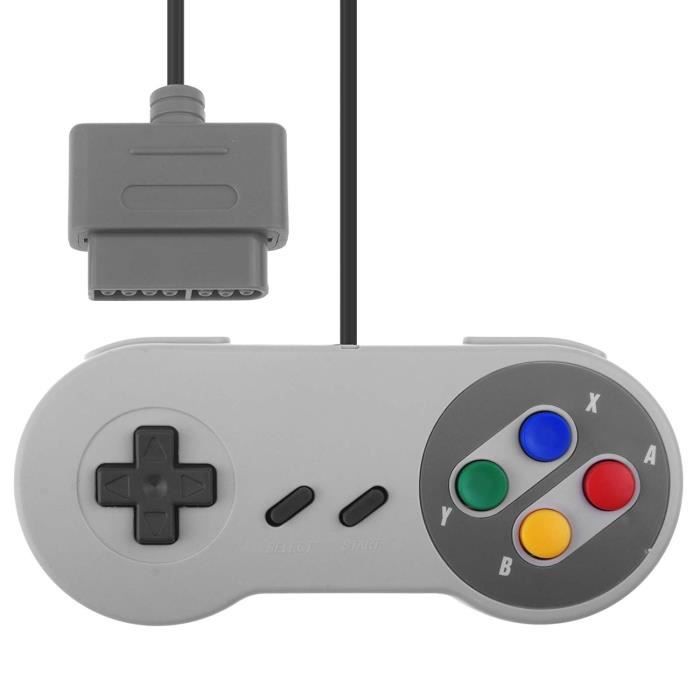 Game Controller - VSHOP - SNES - Wired - Grey - Compatible Classic Mini NES