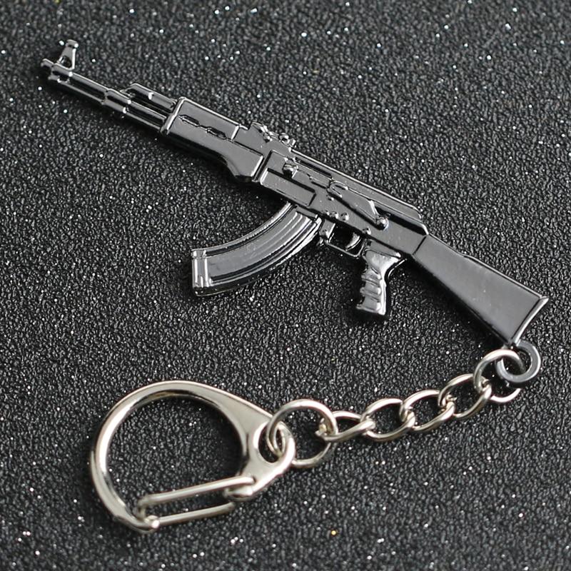CF Keychain AK 47 Rifle Gun Weapon Counter Strike Cross Fire AK47 AK-47 Keyring Key Chain Ring