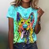 Funny Animal Graphic Women's T Shirts Causal Short Sleeve Top Women Kawaii Fashion Oversized Female Clothing Ladies Summer Tees