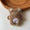 Cartoon Squeeze Bear Keychain Squeak Bear Pendant Plush Doll Stuffed Toys Couple Keyring Hanging Accessory