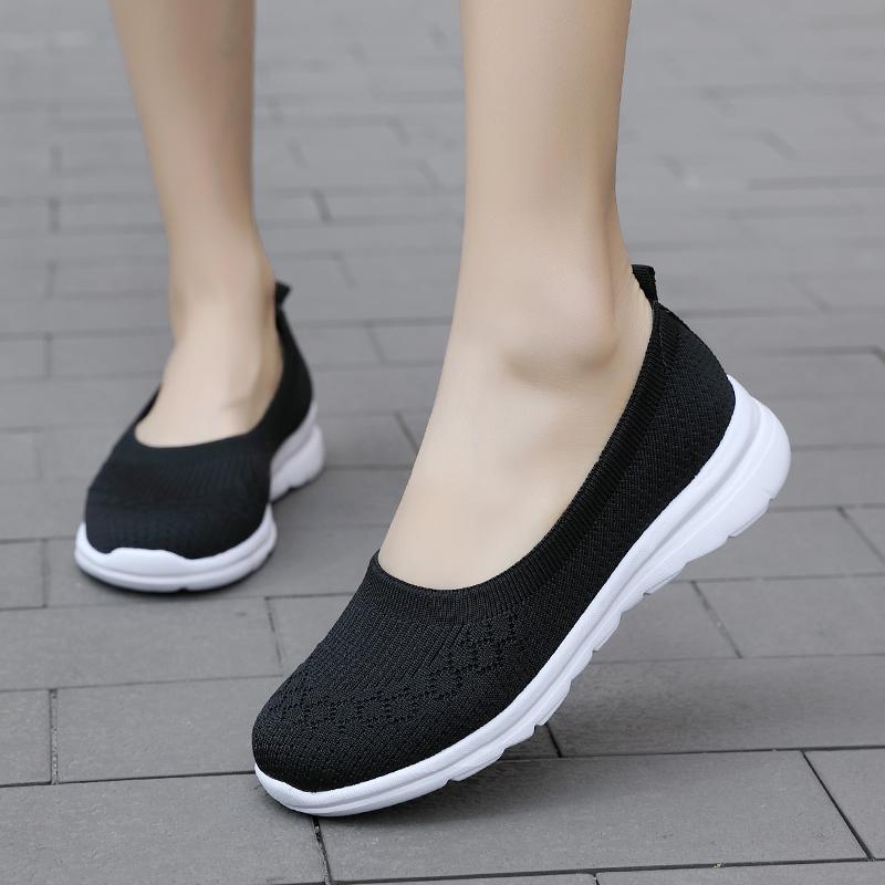 Women Shoes Women Flats Shoes Soft Color Slip On Flat Shoes Ballet Flats Comfortable Ladies Shoe Mesh Zapatos Mujer