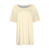 Women's Fashion Casual  Solid Color Round Neck Short Sleeve Top Womens Plus Size Tops