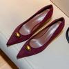 Pointed Toe Women High Heels Shoes Shallow Wedges Sexy Fashioin Shoes Summer Dress Woman Pumps 2025 Designer Chaussure Femme