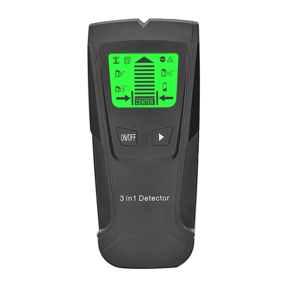 3 In 1 Wall Metal Detector Depth Professional Find Metal Wood Studs AC Voltage Live Wire Detect Wall Scanner Electric Box Finder
