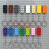 10Pcs MOC 2x4 Key Chain Building Blocks Creative Gift with MOC Brick Keychain Bricks Plate Compatible