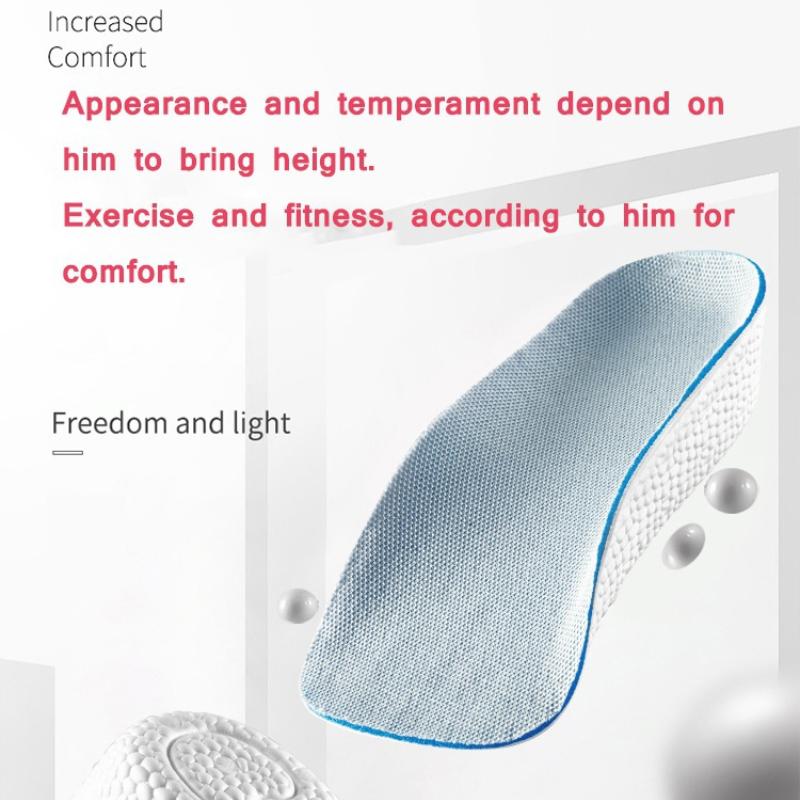 1 Pairs Package Enhanced Ventilation Unisex Heel Lift Inserts Insole Height To Increase Insole
