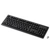 ELECOM Wireless Keyboard (Receiver Included), Premium Membrane, Full Keyboard, 10 Million Clicks Durability, Black, TK-FDM088TBK