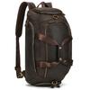 Men's Genuine Leather Travel Backpack 4 Use Multifunction Travel Duffel Male Laptop Bagpack Large Unique Shoulder Bag Handbag