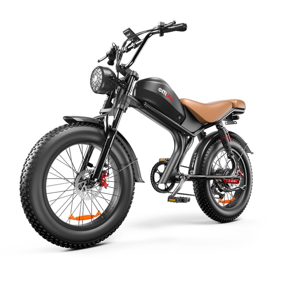 EMOKO C93 Off-Road Electric Bicycle For Adult Single Drive 1000W Motor 48V20Ah Battery Electric Bike 20 *4 Inch Fat Tires Mountian E-Bike