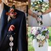 Wedding Bouquet Photo DIY Pin Brooch Pendant Graduation Time Gem Picture Decor