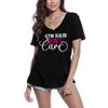 Women's Novelty T-Shirt Gym Hair Don't Care - Funny Gym Tee Shirt