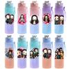 Anime Demon Slayer 750ML Water Bottle Cartoon Large Capacity Drinking Cup Portable Outdoor Sports Water Cup Children Gift