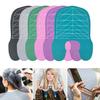 Silicone Hair Dye Collar with Guidelines Waterproof Barber Hair Cutting Coloring Pad Shawl Salon