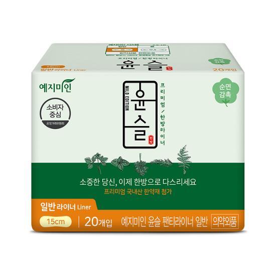 Yejimiin Yunseul Oriental Medicine Sanitary Pads 6 Types, Choose 1 (liner/small/medium/large)