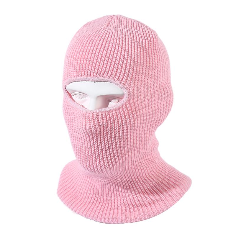 Full Face Cover Ski Mask Hat Bear Ear Balaclava Knitted Hats Outdoor Cycling Ear Protection Hat Beanies Hat Men