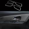 4Pcs/Set ABS Chrme Interior Sequins Door Handle Cover Trim Sticker for Chevrolet Cruze 2009 - 2012 2013 2014 2015