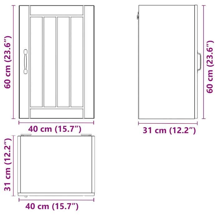 VidaXL Wall-mounted Kitchen Cabinet Lucca Sonoma Oak, Wall-mounted Kitchen Furniture, Cabinet for Kitchen Wall, Wall Cabinet 853790
