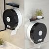 Wall-Mounted Toilet Paper Dispenser: Large Roll, No-Drill Installation