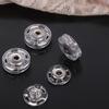 10 Pcs Round Invisible Snap Button Plastic Transparent Snap Button DIY Tailor