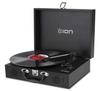 ION Audio Portable Record Player, Suitcase-Style, Built-in Speaker, Portable, Vinyl Transport, Black