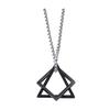 Men Necklace Triangle Square Pendant Necklace Dating Work Party Versatile Style Necklace Clothing