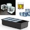 Pudding Mold Cube Ice Maker Large Cube 6/8 Square Tray Molds Whiskey Cocktails Silicone