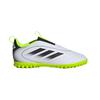 Adidas Goletto 9 Laceless Turf K White Black Lucid Lemon Kids кроссовки Cloud-White Core-Black JP5789