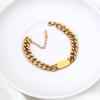 Punk Style Luxury Gold Color Stainless Steel Women Bracelets Female High Quality Party Jewelry Femme Birthday Gift Accessories