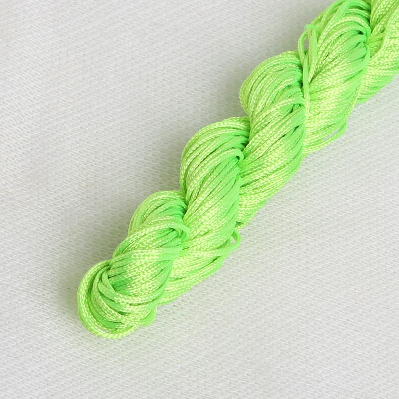 24M DIY Rope Nylon Cord Thread Chinese Knot Macrame Bracelet Braid String Knit Bead For DIY Necklace