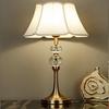 American Crystal Ceramic Touch Bedroom Bedside Table Lamp Modern Minimalist Living Room Home Warm Bedside Lamp
