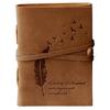 Leather Diary Embossed With Leaf of Tree & Quote Antique Handmade Personal Leather Bound Diaryen Plain Size 5*7 Inch.