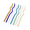 High Borosilicate Glass Straws Reusable Drinking Glass Straws Eco-Friendly Straw for Smoothie Milkshakes Drinks Bar Accessoroy