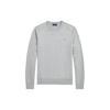 Polo Solid Logo Embroidered Crew Neck Pullover Sweater Men Sweater Gray MNPOSWE16820874-020