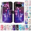 Fireworks Butterfly Luxury Painted Leather Case Wallet Book Style Cover for Google Pixel 5,5a 5G /6,6a,6 Pro/ 7,7a,7 Pro/ 8,8a,8 Pro /9,9 Pro,9 Pro XL