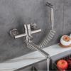 304 Stainless Steel Dual-Use Kitchen Faucet: Hot/Cold, Floor-Standing, Thickened for Vegetable Sink
