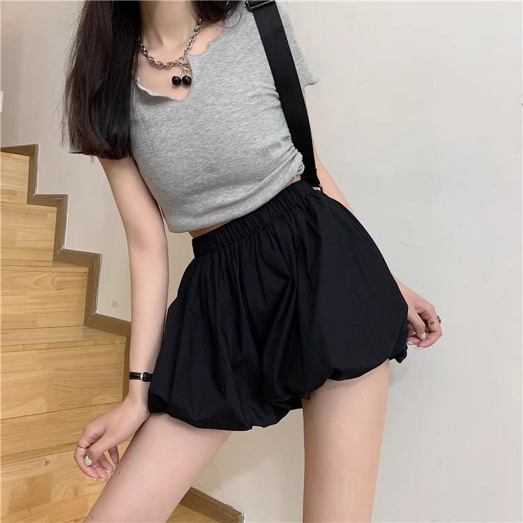 Women's White Tulip Puffy A-Line Midi Skirt - High Waist, Bodycon, Petite Slimming