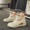 Men Women Rain Boots With Low-tide Anti-slip Rubber Soles Waterproof Non-slip Rubber Shoes Lightweight Overshoes Water Boots