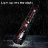 Portable Flashlight Super Bright High Lumens Rechargeable Waterproof LED Flashlight Telescopic Zoom Camping Torchlight
