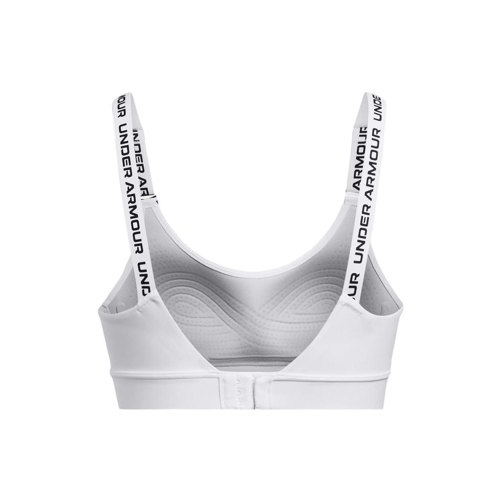 Under Armour Infinity 2.0 Solid Color High-Intensity Sports Bra Women Underwear White 1384123-100