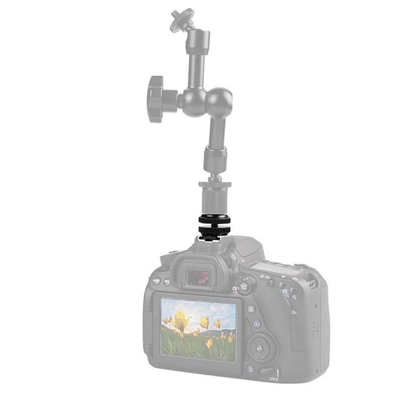 1/4 Двойной винтовой адаптер для вспышки с металлическим башмаком для камеры Модернизация Фотосъемка 2-в-1 Общие компоненты Инструменты