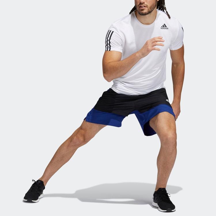 Adidas Colorblock Fitness Shorts Men Bottoms Victory-Blue H33615