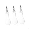 3 Pieces Shopping Trolley Tokens Keychain Cart Gift Lightweight Portable Stainless