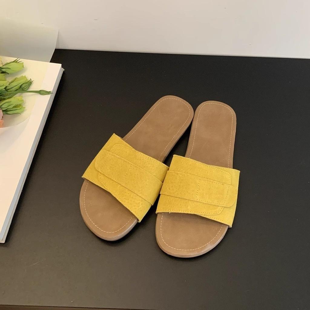 Flat-bottomed Slippers Women's Outer Wear Summer New Casual Sandals Vacation Seaside Beach Shoes