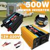 Car Inverter 12V To 220V Power Converter Pure Sine Wave LED Display Dual USB Car Inverter Charger Universal