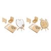 Wedding Guest Book Wooden Unique with 100pcs Hearts Wedding Guest Book Drop Box for Wedding Receptio