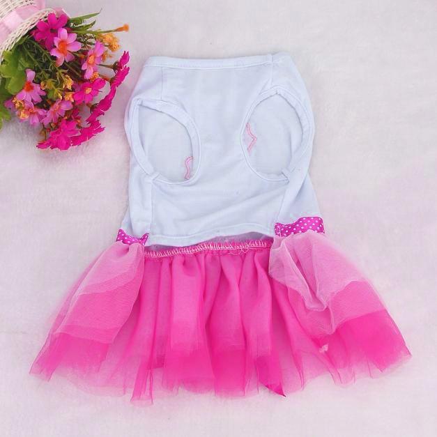 Pet Puppy Small Dog Cat Lace Skirt Princess Dress Clothes Costume
