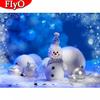 Diamond Embroidery Snowman Full Square Round Cross Stitch Kit 3D DIY Diamond Painting Landscape Handicraft Christmas Gift