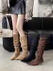 2025 Autumn and Winter New Pointed Thin Heel Short with Thin Temperament French Fashion Sexy Beauty Female Internet Celebrity Boots